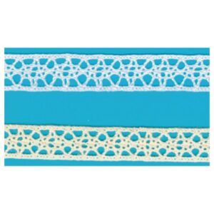 Encajes bolillo Blanco y Beige