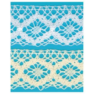 Encajes bolillo Blanco y Beige