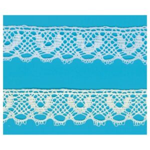 Encajes bolillo Blanco y Beige