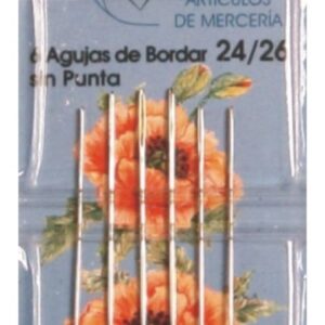 Agujas de bordar sin puntas